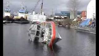 Coast Guard Response Boat SelfRighting Test [upl. by Staci252]