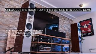 KEF Reference 5 system sound clip [upl. by Yecal311]