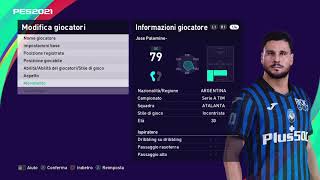 eFootball PES 2021 SEASON UPDATE EDIT PALOMINO ATALANTA [upl. by Lissi]