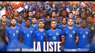 La liste des Bleus sélectionnés pour lEuro 2024 [upl. by Vassell]