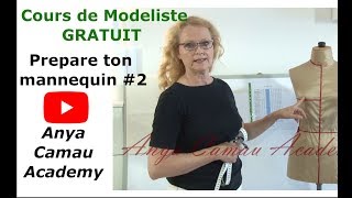 Cours GRATUIT de modéliste Amya Camau Academy Les lignes du mannequin partie 2 [upl. by Wightman]