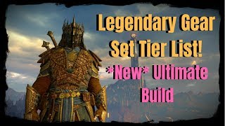 LEGENDARY GEAR TIER LIST THE BEST ARMOUR  NEW ULTIMATE BUILD Shadow of War [upl. by Jermain577]