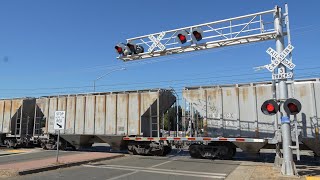 UPY 651 Florin Flyer Local amp SacRT S700  Marketplace Ln Railroad Crossing Rancho Cordova CA [upl. by Anceline710]