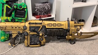 Cleaning a Retro Lancer ASMR  Intense scratching amp brushing sounds gearsofwar asmr [upl. by Sanoj]