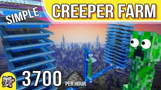 SIMPLE Creeper Farm Split Density  Minecraft Farm Tutorial  BEDROCK MCPE XBOX PS SWITCH [upl. by Pepi]