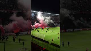 Recibimiento Sabalero 🔴⚫ colondesantafe futbol hinchada [upl. by Anirda]