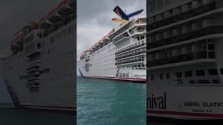 Carnival Elation Visits Nassau 2024 [upl. by Esinahs]