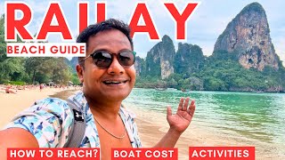 Railay Beach Krabis BEST BEACH Escape  Krabi Island Tour  Thailand [upl. by Bigot126]