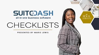 SuiteDash Features Checklists for Teams amp CRM Targets [upl. by Cherianne997]