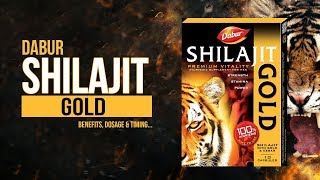 Dabur Shilajit Gold Benefits Dosage amp When to take [upl. by Maidy551]