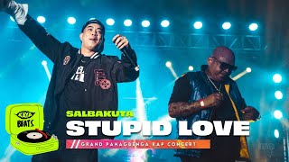 Salbakuta  quotStupid Lovequot  Live at Grand Panagbenga Rap Concert  with Lyrics  Rap [upl. by Neelya714]