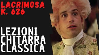 Come suonare il Lacrimosa Mozart alla chitarra classica [upl. by Alletnahs36]