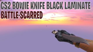 Bowie Knife Black Laminate BattleScarred  CS2 Skin Showcase 451 [upl. by Aleda951]