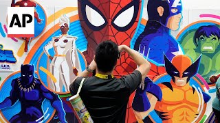 A look inside ComicCon in San Diego [upl. by Airehtfele518]