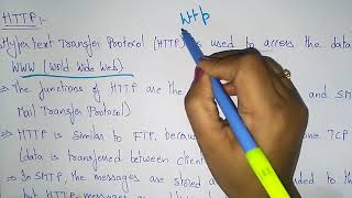 FTP and HTTP  Networking  Bhanu Priya [upl. by Ennoved]