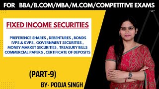 Fixed Income Securities  Investment Alternatives  SAPM  Security Analysis  MBA  BBA  BCom [upl. by Bruce]