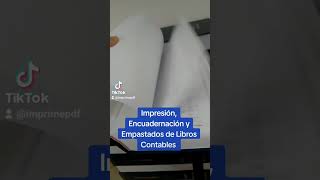 Impresión Encuadernación y Empastados de Libros Contables [upl. by Tirrell]