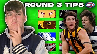 ROUND 3 AFL TIPS  PREDICTIONS 2024 [upl. by Eerised]