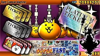 Spending EVERY TICKET on Superfest  Battle Cats [upl. by Isa]