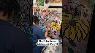 The Enlightened Adolescent Part 10 abstractart artist art painting acrylic abstractpainting [upl. by Novhaj]