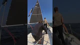 tacking at windward mark  spinnaker set [upl. by Eecart]