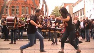 How to dance a Galician Muiñeira  Lume de Biqueira in Belfast at Corn Market Muiñeira de Freixido [upl. by Epner]