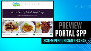 Preview Sistem Pengurusan Pesanan  Kerja Kursus Sains Komputer 20242025 Modul Portal SPP [upl. by Eirrac]