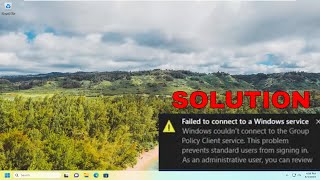 Failed to Connect to a Windows Service Error Message in Windows 1110 Solution [upl. by Resor]