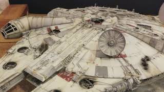 Star Wars Millennium Falcon model 1 Year build with tips [upl. by Laspisa965]