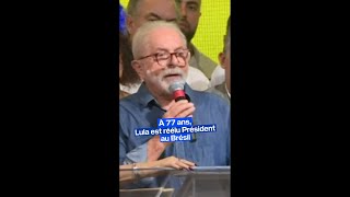 quotLe Brésil est de retour quot Lula lemporte dune courte tête face à Bolsonaro à la présidentielle [upl. by Odnamla]