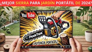 Mini Motosierra Eléctrica Peektook 🔋 Da un paso más en Jardinería 🌿 [upl. by Mundy]