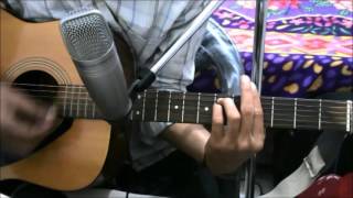 Mere Mehboob Qayamat Hoghi  SIMPLE COMPLATE GUITAR COVER LESSON CHORDS EASY VERSION [upl. by Navoj]