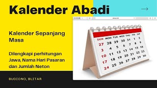 APLIKASI KALENDER ABADI  GRATIS [upl. by Adraynek]