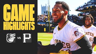 Pirates Win the Series With BacktoBack Walkoffs  Pirates vs Orioles Highlights 4724 [upl. by Pentha]