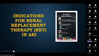 RRT in patients with AKI  For UndergraduatesJunior Doctors [upl. by Bayly497]