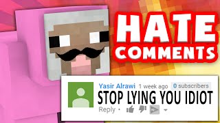 PINK SHEEP REACTS TO HATE COMMENTS 2  Minecraft [upl. by Gen99]