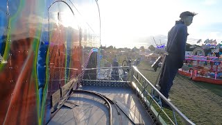 Edward Burtons Ghost Train onride POV at Blackheath Bank Holiday Fun Fair  17082023 [upl. by Ecinnahs]