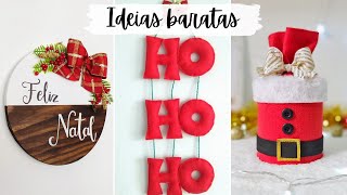 15 Ideias Baratinhas para o NATAL  Decore sua casa gastando pouco Faça você mesmo [upl. by Llertram]