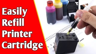 How to Refill HP Deskjet Ink Advantage 3835 Cartridge [upl. by Anaitsirhc]