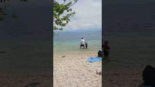 Secluded beach in Kassiopi Greece  view to Albania [upl. by Chill292]