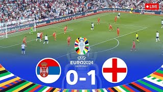 SERBIA vs ENGLAND  GROUP C UEFA EURO 2024 FULL MATCH [upl. by Yalhsa]