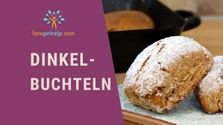 Dinkelbuchteln gefüllt mit weißer Schoko und Erdbeermarmelade Rezept [upl. by Elirpa]