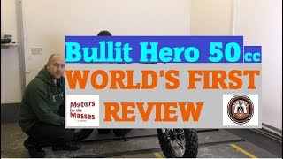 Bullit Hero 50cc WORLD FIRST REVIEW [upl. by Rosenberger]