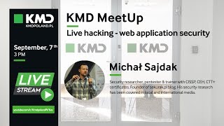 Web application security  Michał Sajdak  Sekurakpl  KMD MeetUp [upl. by Notgnimer]