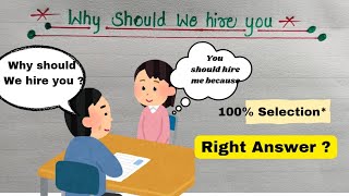 why Should We hire you  Why Should We hire you Question And Answer job interviewquestions [upl. by Eireva]