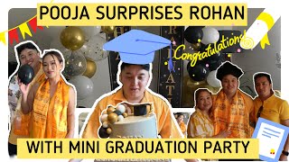 SURPRISE MINI GRADUATION PARTY ORGANISED BY POOJA FOR KASISH🎓✨INCLUDING FEW FRIENDS AND FAMILY✨ [upl. by Pinter]