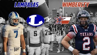 TXFBLIFE GAME OF THE WEEK Lampasas vs Wimberley  Texas High School Football txhsfb [upl. by Bohannon]