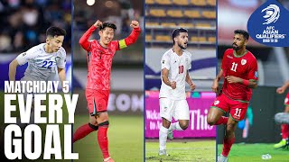 Great solos and late winners  Every Goal – Matchday 5  AFC Asian Qualifiers™ Road to 26 [upl. by Schramke]