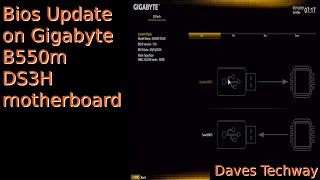 How to Update the BIOS on the Gigabyte B550M ds3h Motherboard [upl. by Neirrad705]