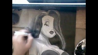 Speed Painting 7  Jessica Rabbit [upl. by Ardnosak]